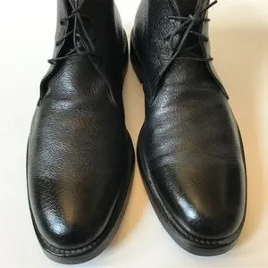 Bally | Shoes | Bally Black Leather Mid Top Chukka Boots 5  display picture 2